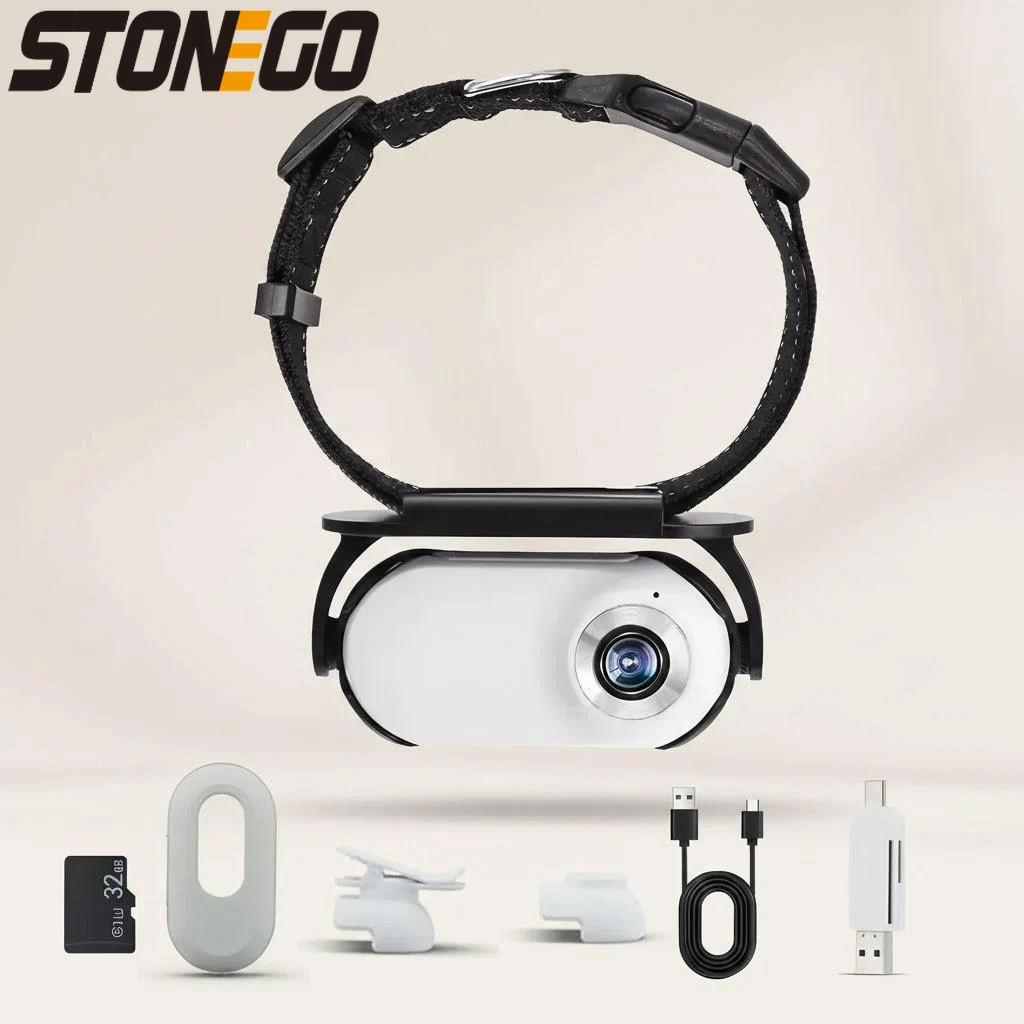 

Беспроводная HD-камера 1080P для животных: мини-камера на ошейник для собак и кошек, для записи видео в помещении, на улице и во время занятий спортом