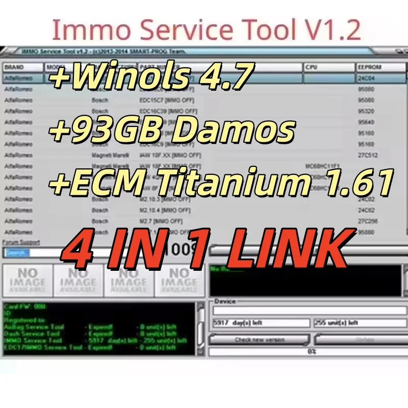 Winols 4.7 Titanium ECM Tuning Software 93GB with Damos Data Pack 26000+ Immobilizer Tools V1.2 Car Repair Installation Guide Co