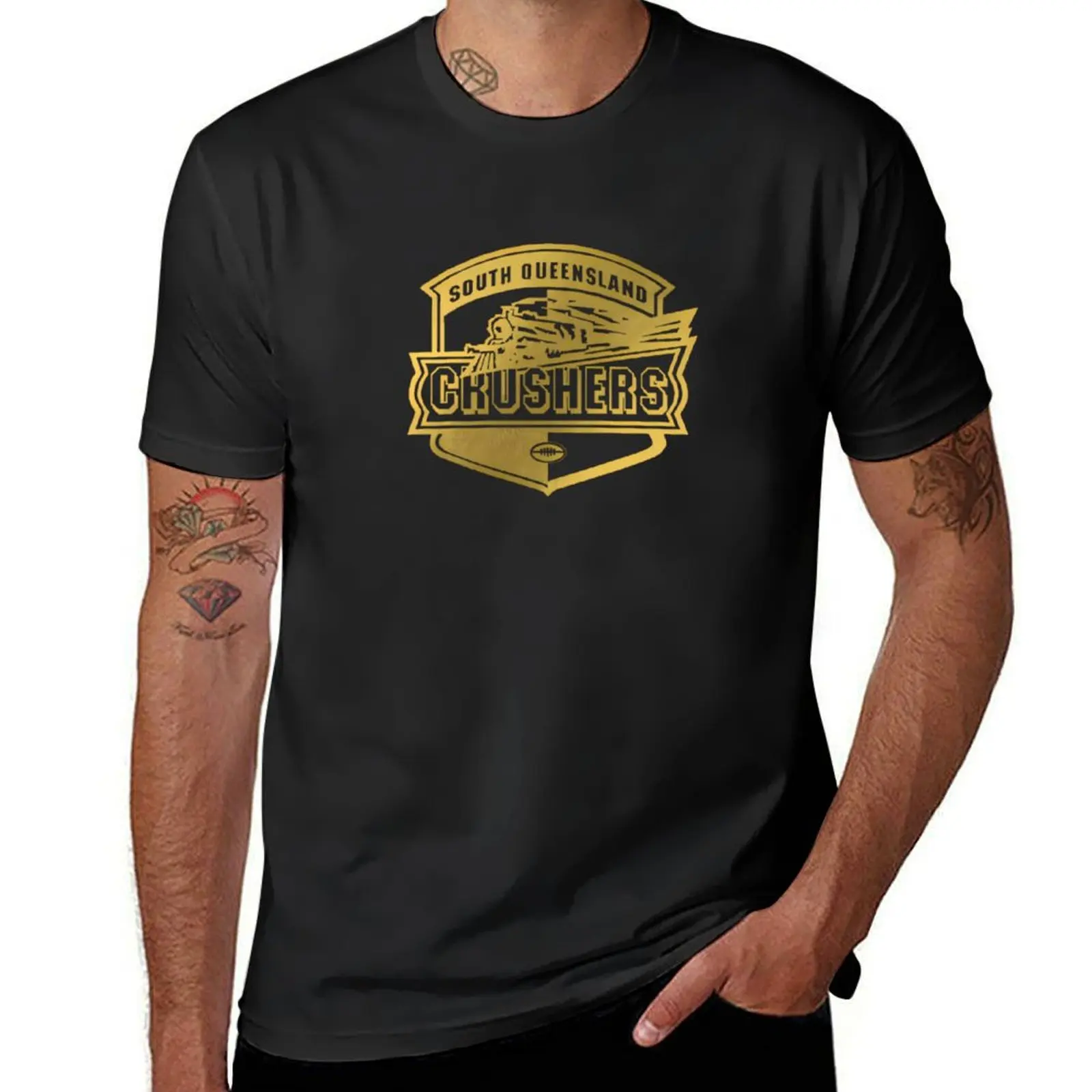 South Queensland Crushers T-Shirt korean fashion sports fans aesthetic clothes mens graphic t-shirts big and tall