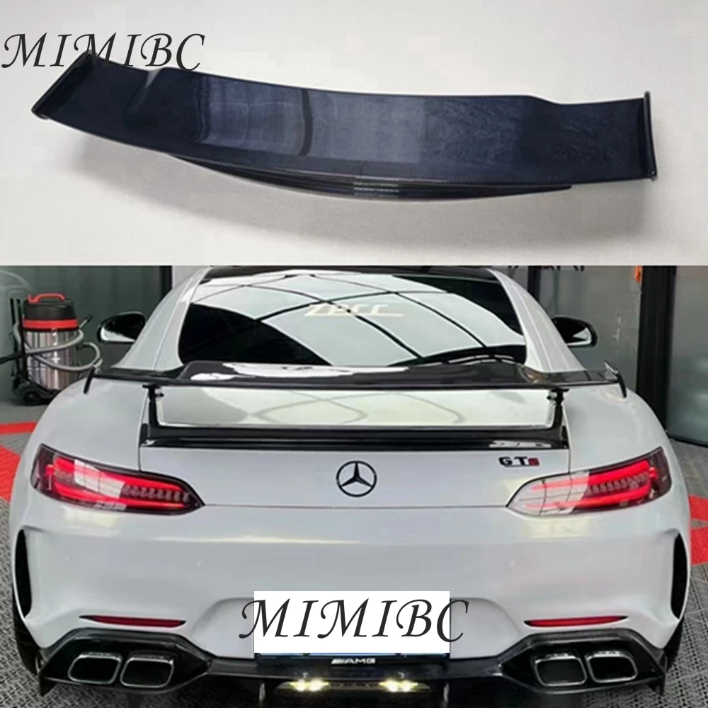 

FOR Mercedes Benz GT GTS GTR AMG Coupe 2015 2016 2017 2018 2019 2020 2021 High Quality CARBON FIBER REAR WING TRUNK LIP SPOILER