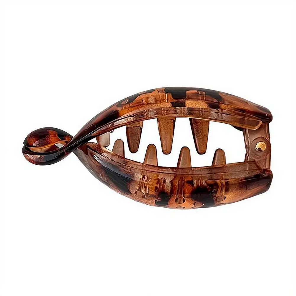 Bananen-Haarspange für Frauen, rutschfest, für hohe Pferdeschwänze, starker Halt, französische Twist-Haarspange für dickes Haar, Haaraccessoires – Detail 2