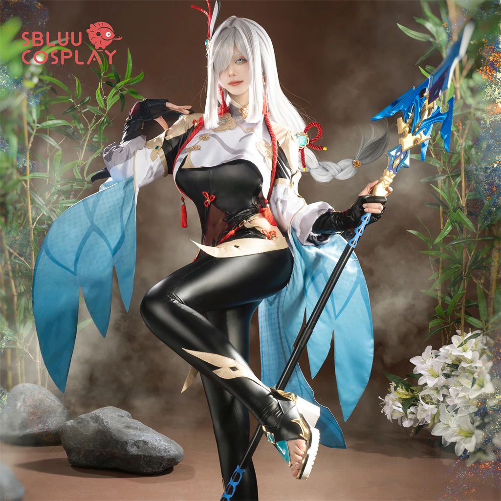 SBluuCosplay Game Genshin Impact Shenhe Cosplay Costume