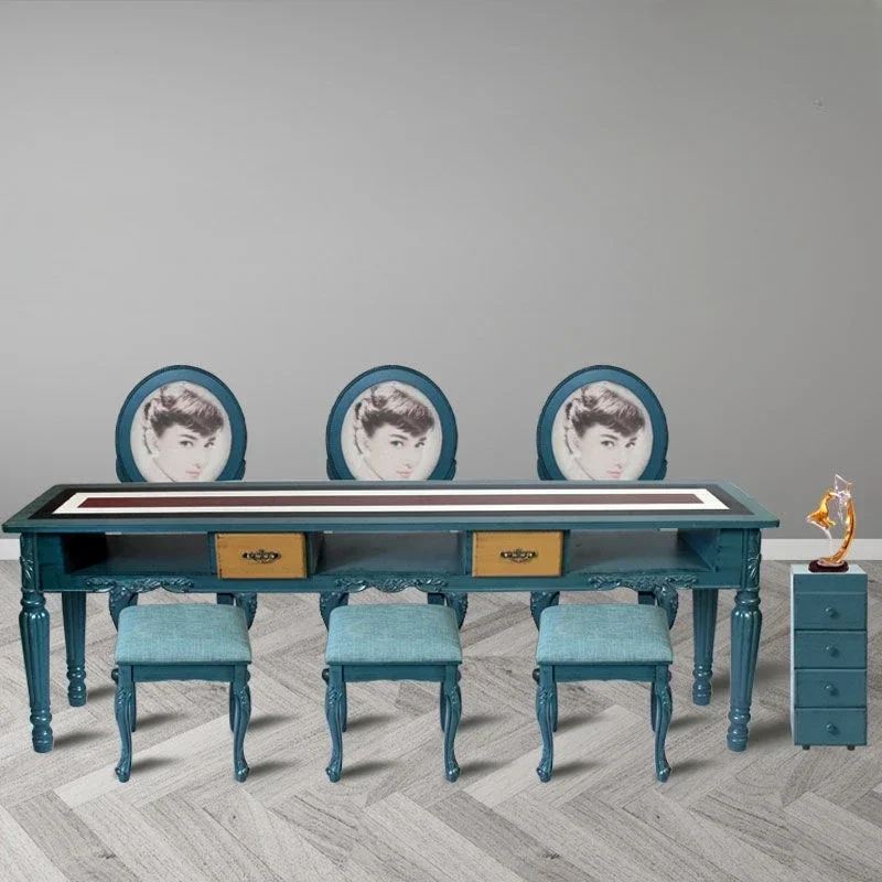 Living Room Manicure Table Office Manicurist Nail Designer Manicure Table Reception Counter Mesa Manicurista Salon Furnitur