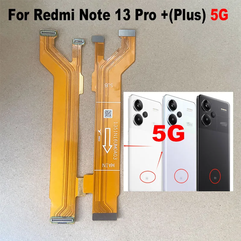 For Xiaomi Redmi Note 13 PRO + Plus 5G USB Charging Port Dock Connector Main Motherboard Board Charger Flex Cable Replacement