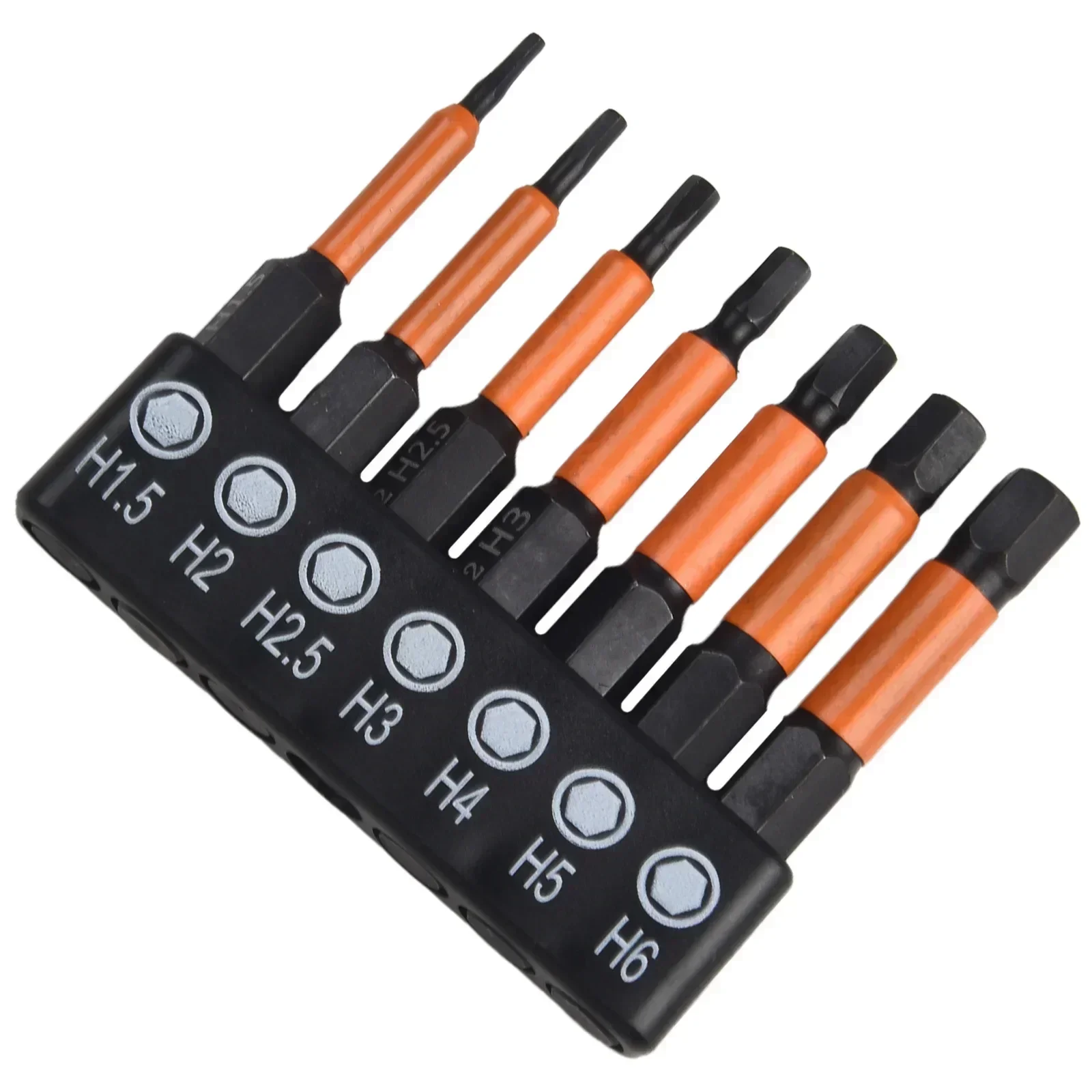 7PC Magnetic Hex Head Wrench Drill Bit Set Alloy Steel 1/4Inch Shank Screwdriver Bit Electric Hexagonal Screwdriver Socket Bits