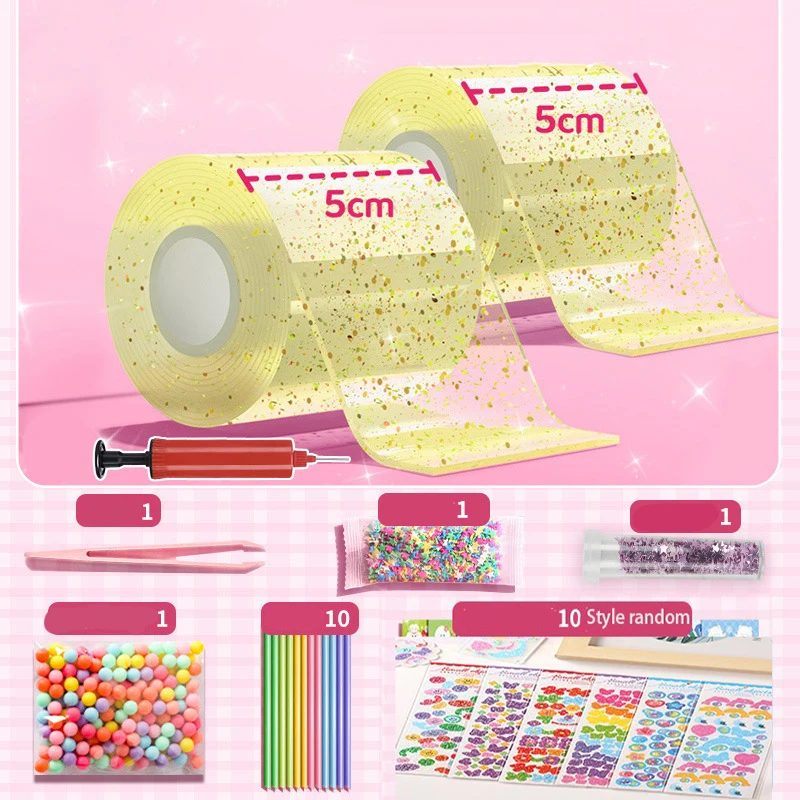 Nano Tape handgemachte Ballon Material Set Dekompression Ball weiche bunte Dekompression Ballon Eltern Kind Interaktion DIY