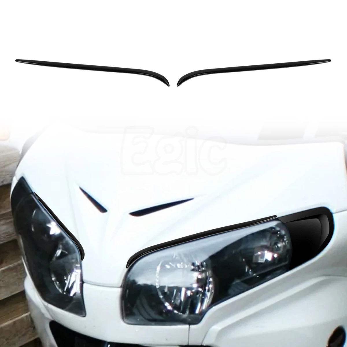 

Gloss Black Fairing Eyebrows Trims For Honda Goldwing GL1800 GW 2001-2010 Gold Wing 2012-2017 Headlight Decorative Accessories