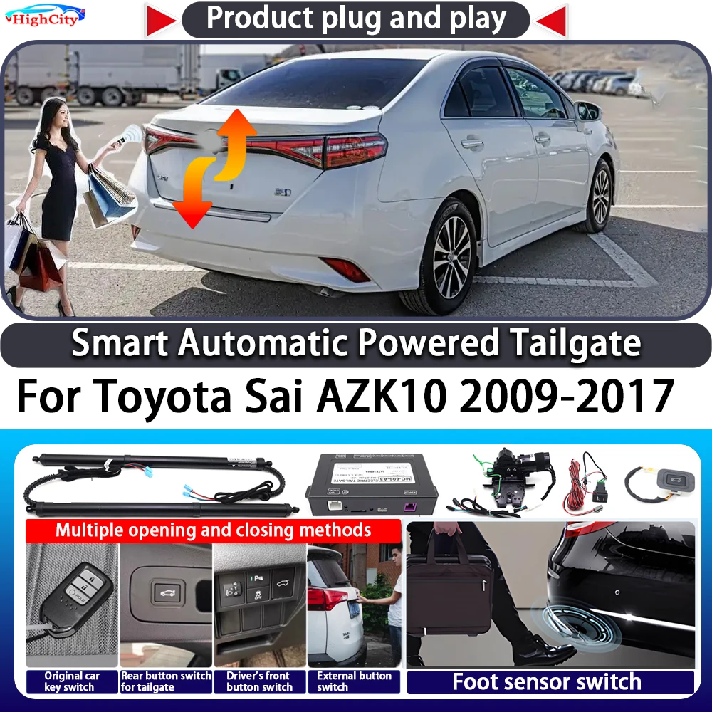 

For Toyota Sai AZK10 2009-2017 OEM Smart Automatic Powered Tailgate Key Control Trunk Lift Close Kit Electric Power Tailgate
