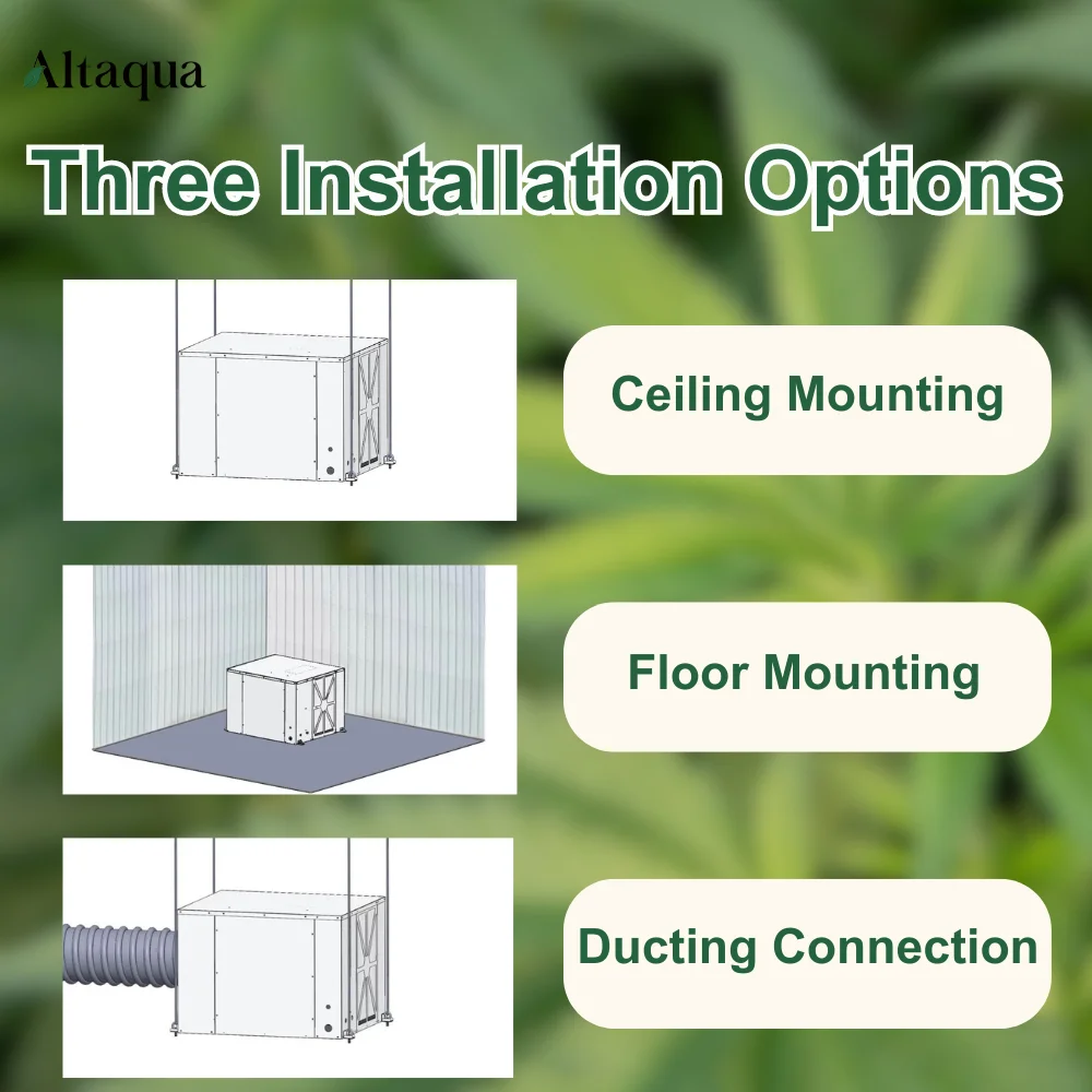 Altaqua Fresh Air Ventilation Large Capacity Dehummidifier Social Club Greenhouse High Efficiency Fresh Air Ventilation