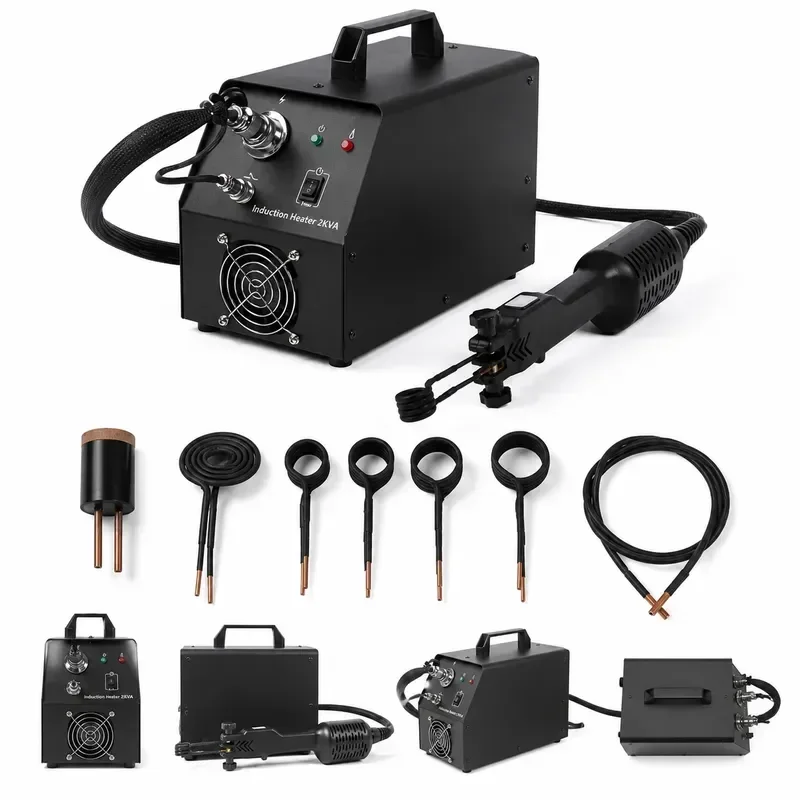 2000 Watts Portable Induction Heater For Seized Bolt And Rusted Nut In Car Garage Device With Coil Kits