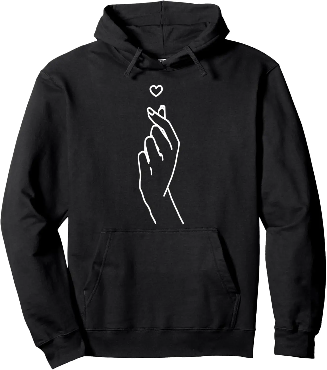 Sudadera con capucha coreana con forma de corazón y dedo Kpop Love Merc para hombres, mujeres y niños, jersey con capucha Unisex, ropa de calle de otoño, Tops, Sudadera con capucha para hombres y mujeres