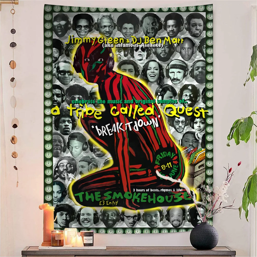 

A Tribe Called Quest Band Colorful Tapestry Wall Hanging Bohemian Wall Tapestries Mandala Wall Hanging Sheets