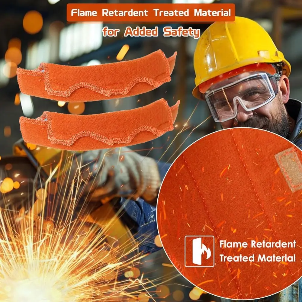 Elmetto protettivo in cotone Fasce per il sudore Lavabile Forte assorbimento del sudore Fodera per elmetto protettivo Sostituzione Morbido e confortevole Cotone ignifugo