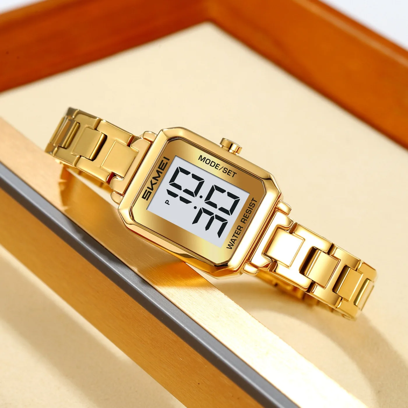 2581 New Business Small Women's Watch Waterproof Steel Strip Simple Light Luxury Elegant Electronic Watch Relojes De Mujer