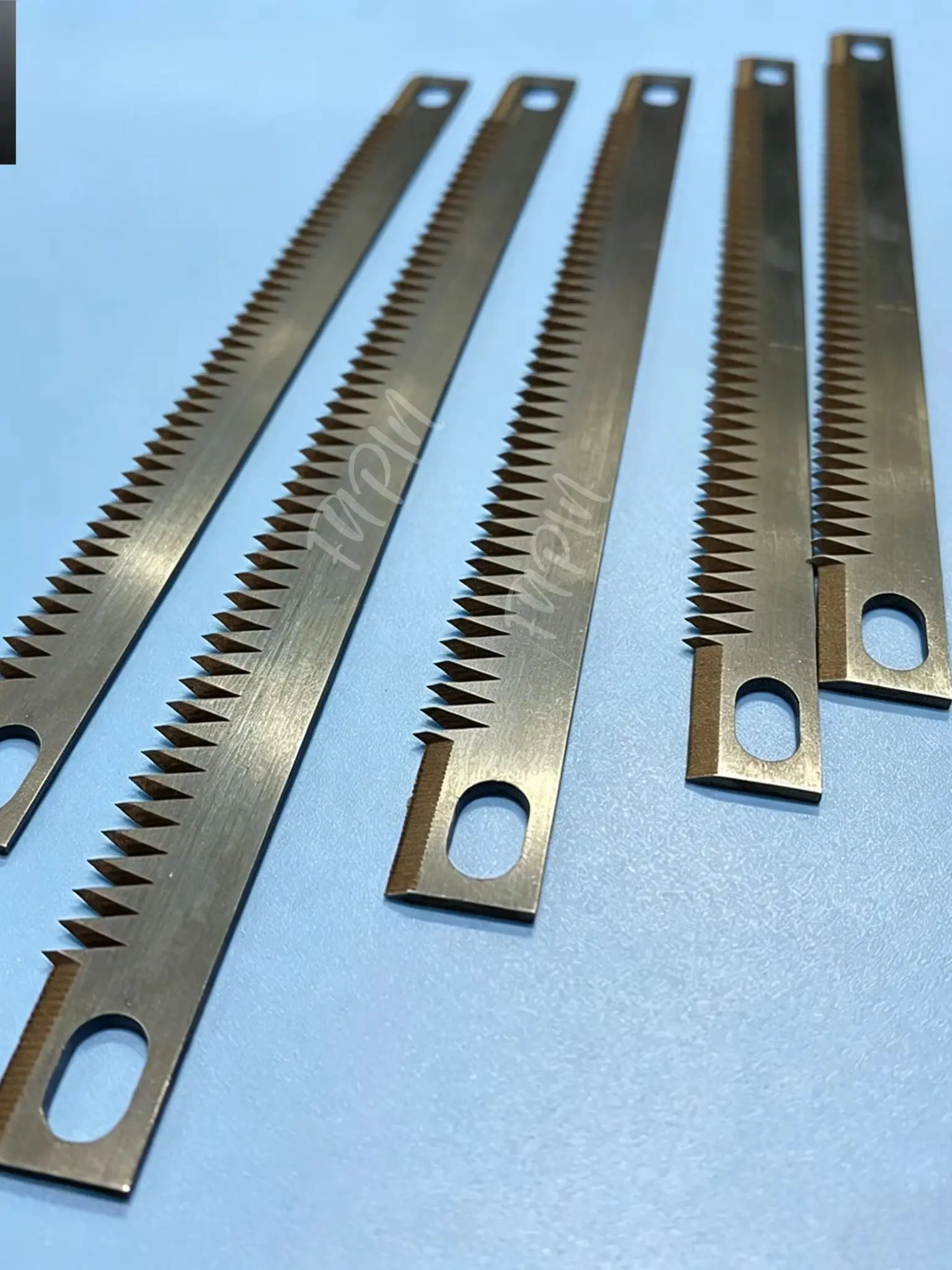 Packaging Machine Serrated Blade, Teflon Coated Cutter, Straight Tooth Slitting Knife, Horizontal Sealing Film Blade, HSS Cuttin