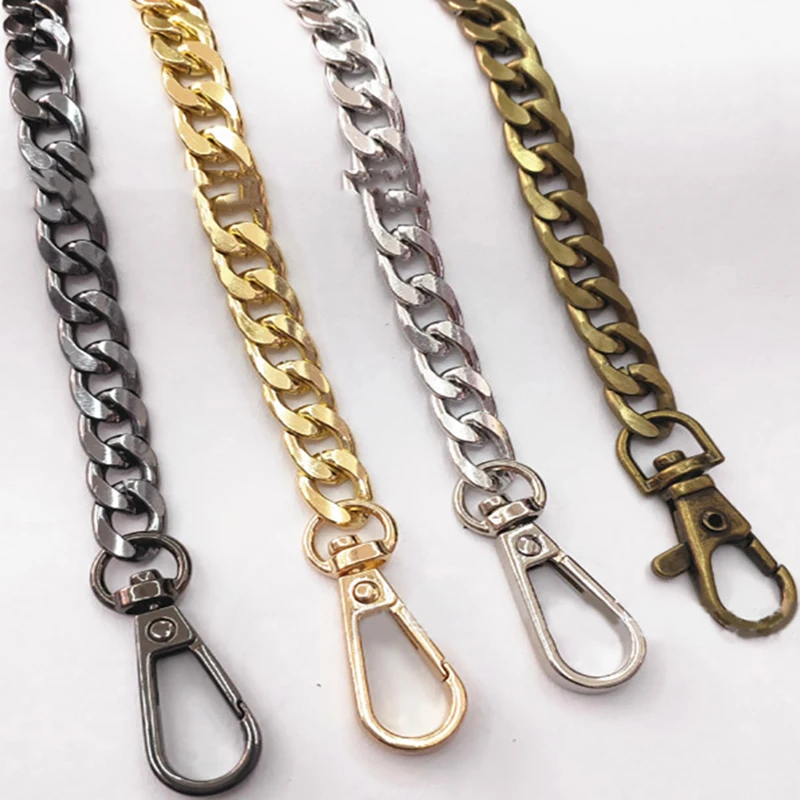 40/120CM High Quality Metal Bag Chain DIY Woven Bag Aluminum Shoulder Strap Crossbody Bag Metal Replacement Chains Accessories