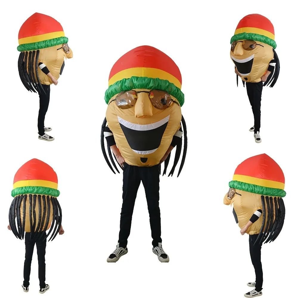 

Inflatable Jamaica Fashion Glasses Costume Accessory for Christmas Parties Masquerades Suitable for All Ages