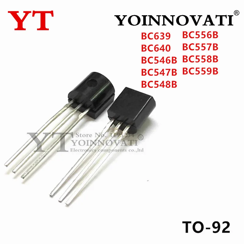 100Pcs New  BC639 BC640 BC546B 546B BC547B BC548B BC556B 556B BC557B BC558B BC559B