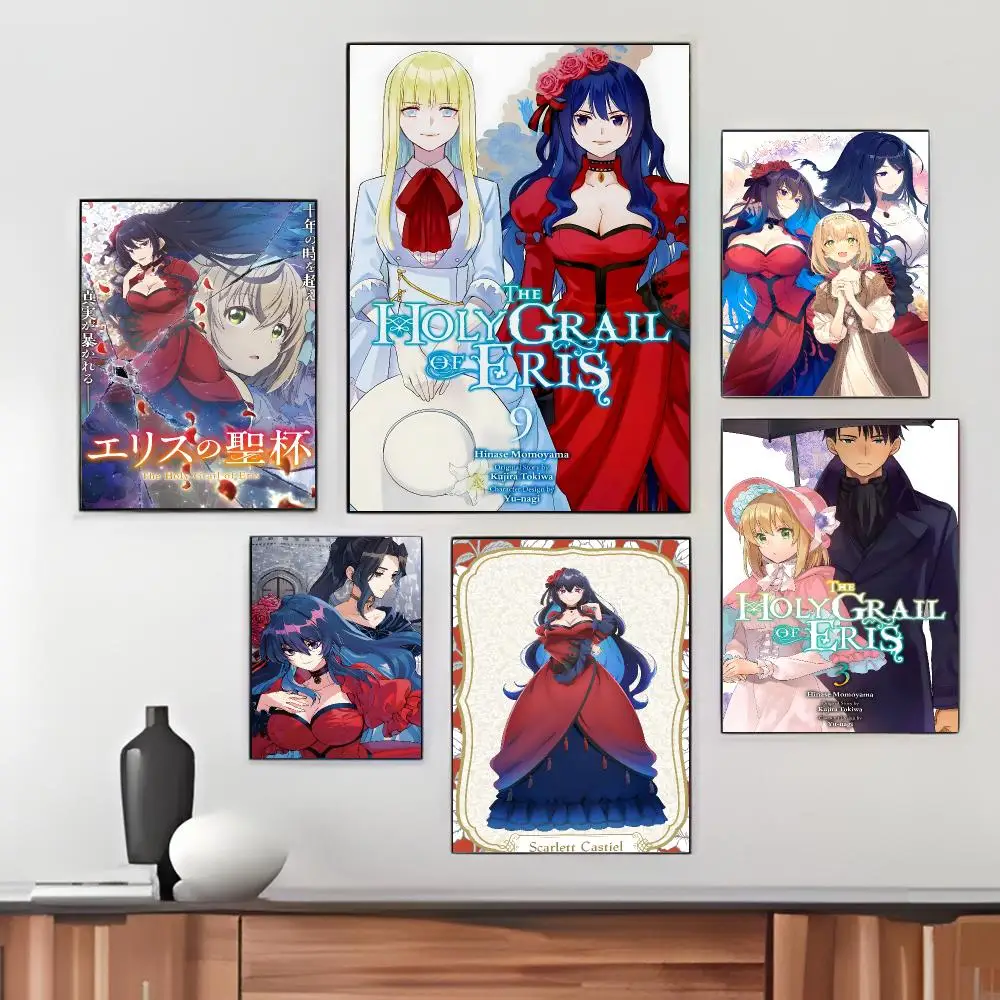 Japanese Anime T-The Holy Grail of Eris Poster Pegatina artistica HD autoadhesiva impermeable para salon dormitorio