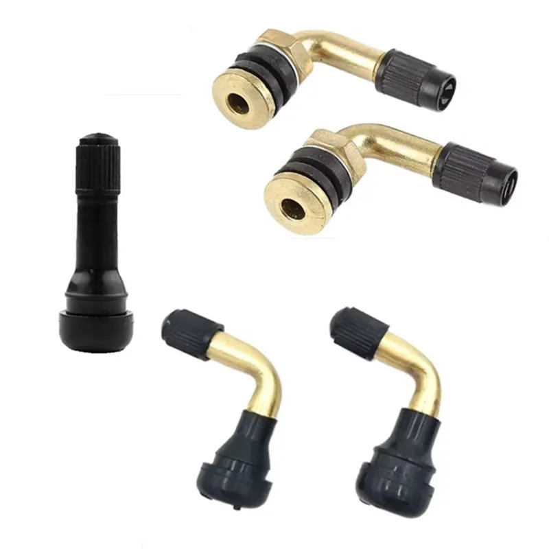 2pc PVR70/60/32 TR412L/TR438 MOTORCYCLE SCOOTER SNAP IN/Bolt In Metal Tire/Tyre Valve 90 Degree Motorbike Electric Scooter Bike