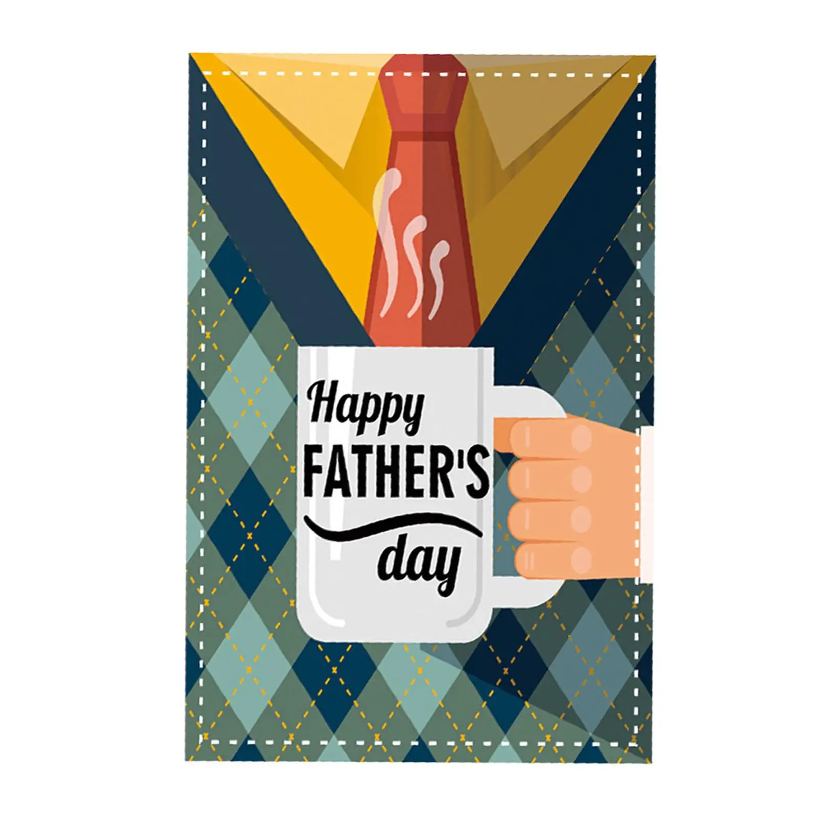 Father's Day Garden Flag Banner Show Dad How Much You Care Thoughtful Father's Day Gifts Polyester for Daddy Papa Grandpa Lawn