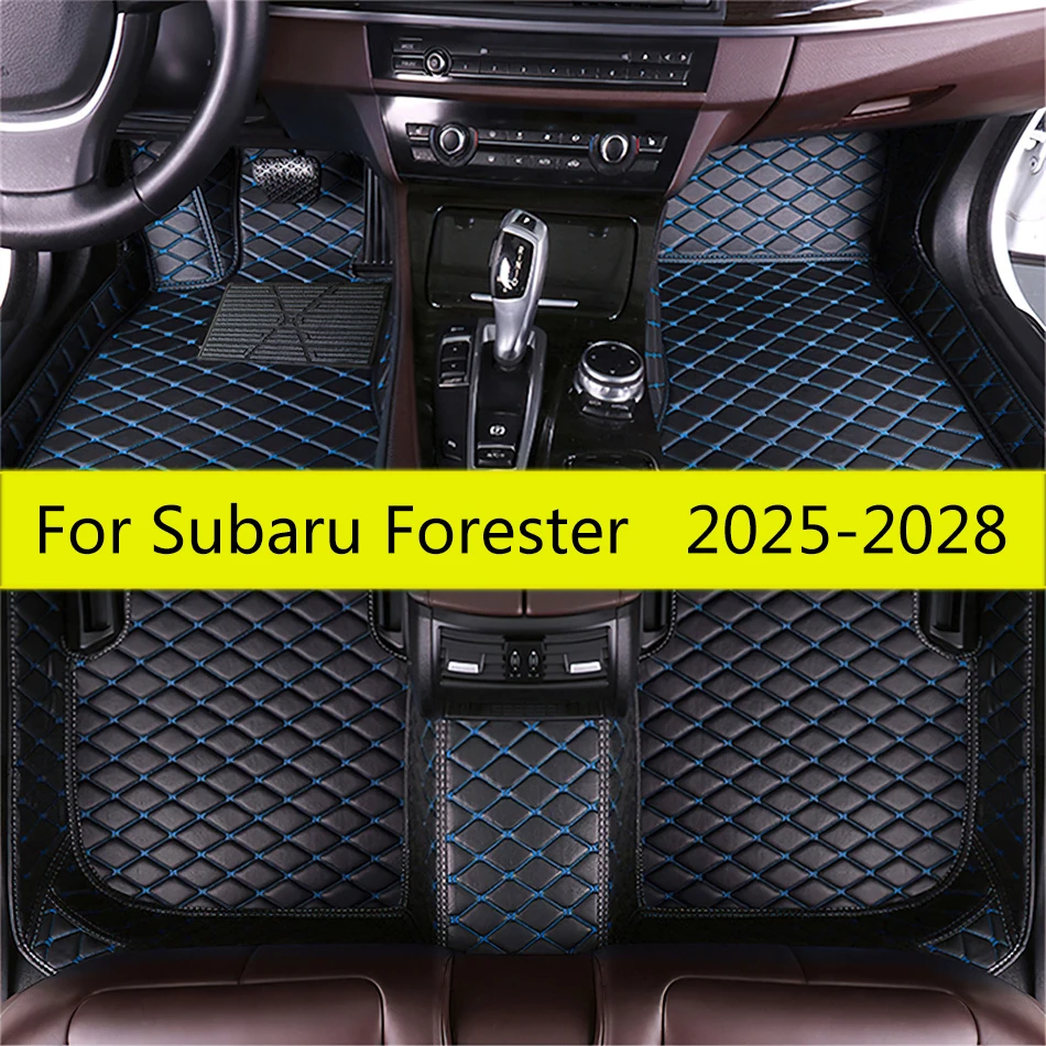 

Для Subaru Forester 2025 2026 2027 2028 Автомобильные напольные кожаные коврики Авто передний и задний ряд Полный комплект ковров Автомобильные коврики для ног Коврики