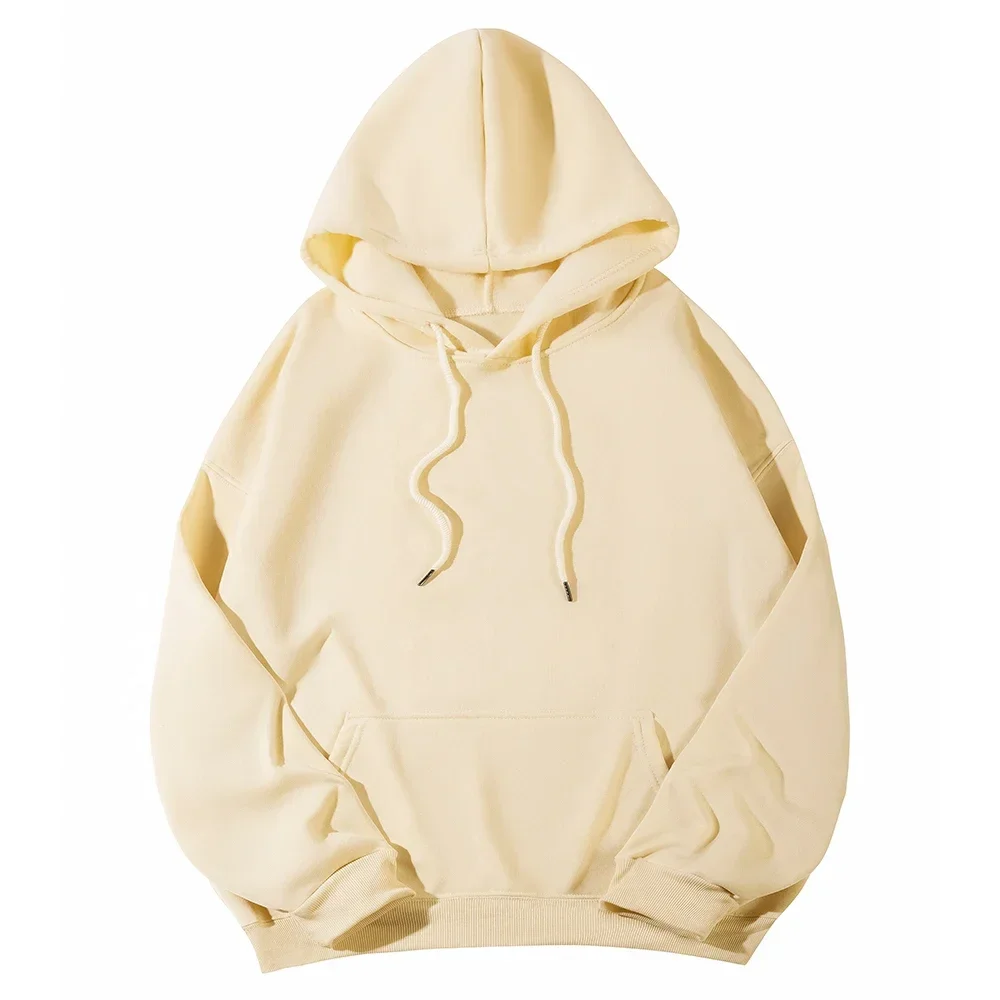Herbst-Winter-Fleece-Hoodies, modische Freizeit-Sweatshirts für Herren und Damen, Harajuku, warme, übergroße Pullover, 11 Farben, Hip-Hop-Streetwear – Detail 7