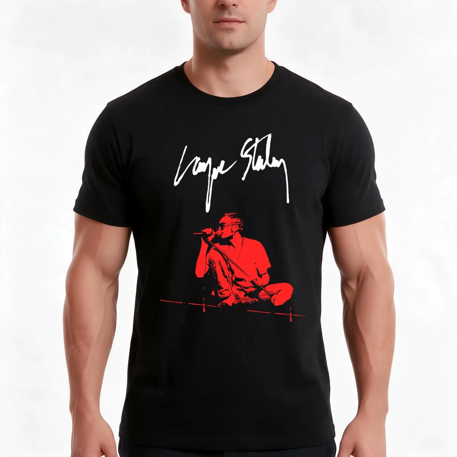 Layne Staley T-Shirt Summer Casual Cotton Tee Oversized Streetwear Tops Vintage Graphic Print Loose Fit Short Sleeve