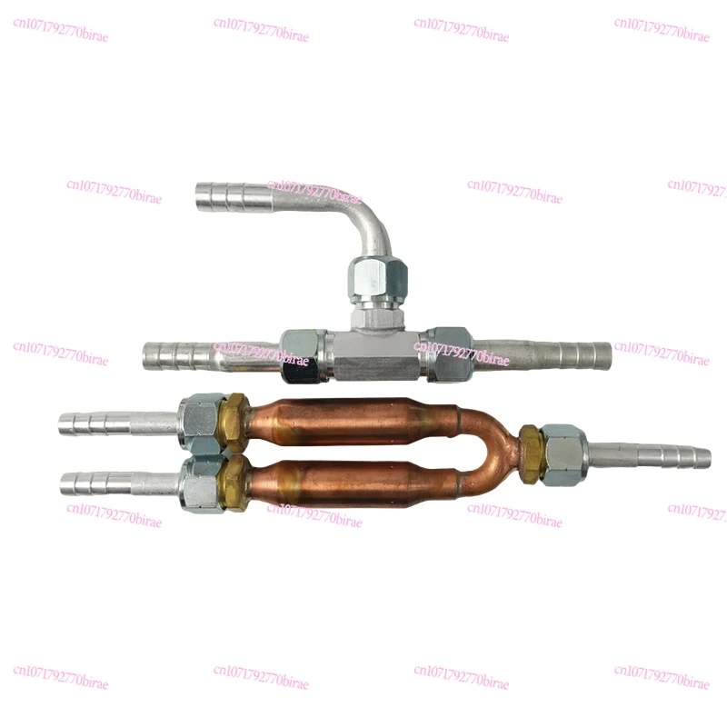 

Automobile Electric Air Conditioner Compressor Parallel Dual System Three-way Check Valve Joint Parking Cold Air Pump Pipe Head