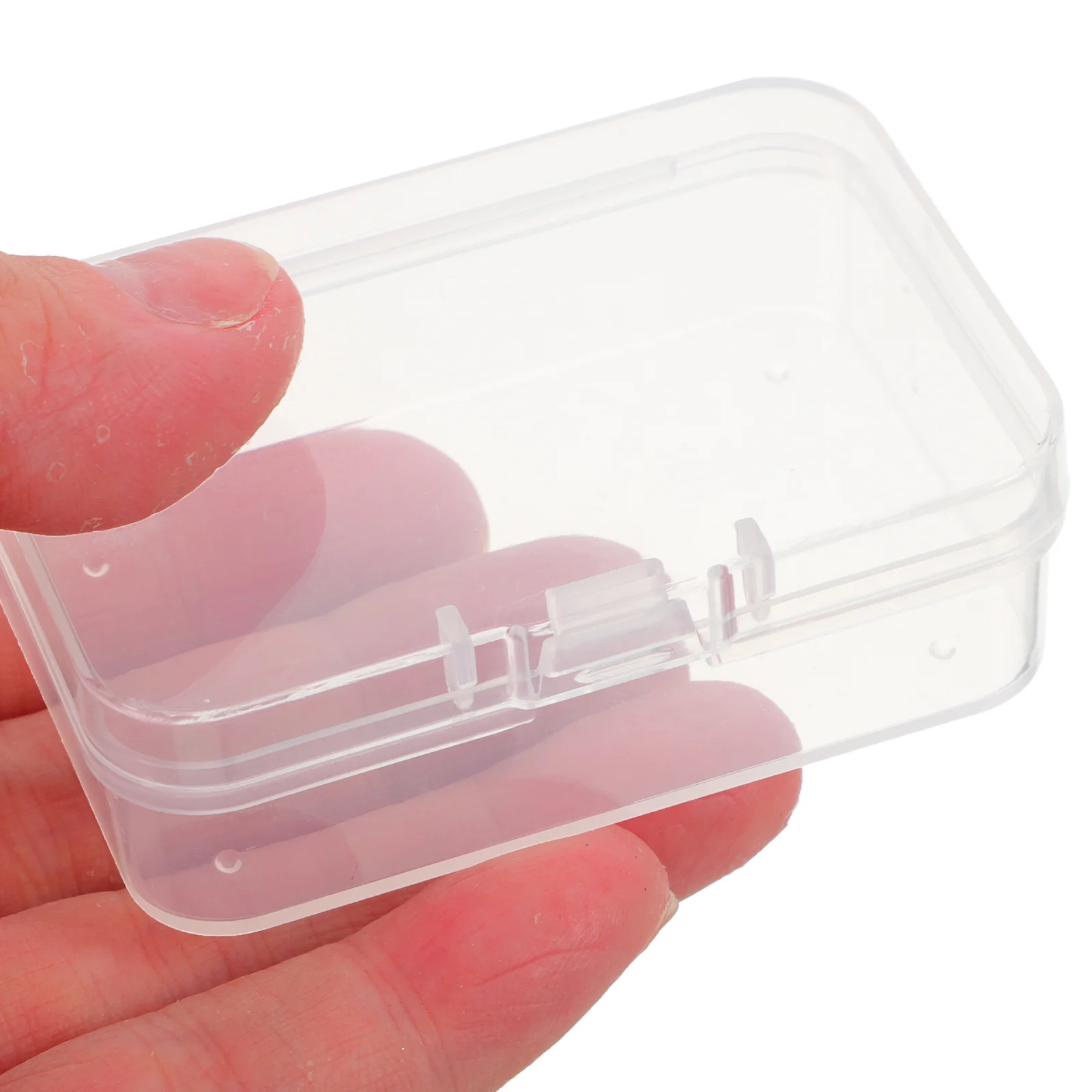 10 Pcs Highly Transparent Box Storage Boxes For Pin Beads Containers Organizer Pp Small