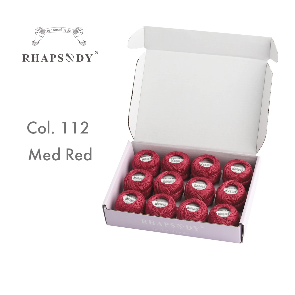 Rhapsody Größe 8, Perlen-Baumwoll-Häkelfaden-Stickerei, doppelt merzerisierte lange Stapel, ägyptische Baumwolle, DMC-Qualität, 12 Bälle, 43 YDS – Detail 14