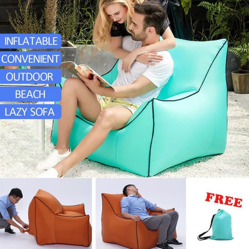 

Blow Up Couch Inflatable Bean Bag Chair Foldable Deck Chaise Lounge Lazy Sofa For Indoor Or Outdoor Garden Furniture Waterproof