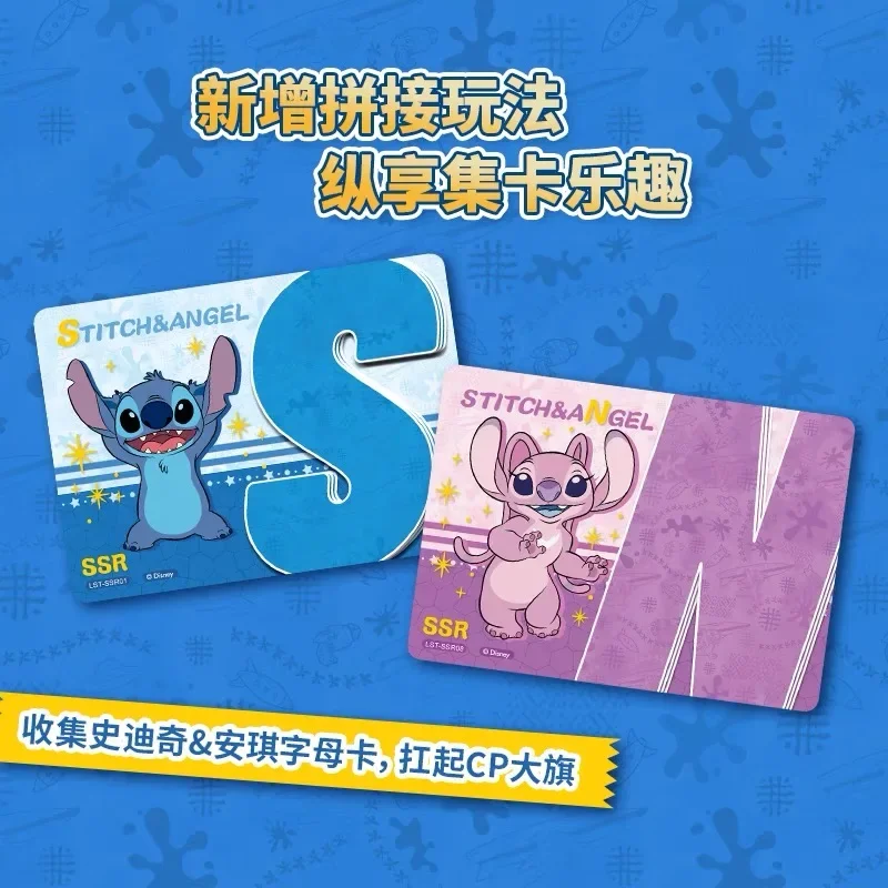 Disney Genuine Lilo Stitch Commemorative Collector Card Anime Series Around Rare Game Hobby Collector Card Children's Toys Gifts