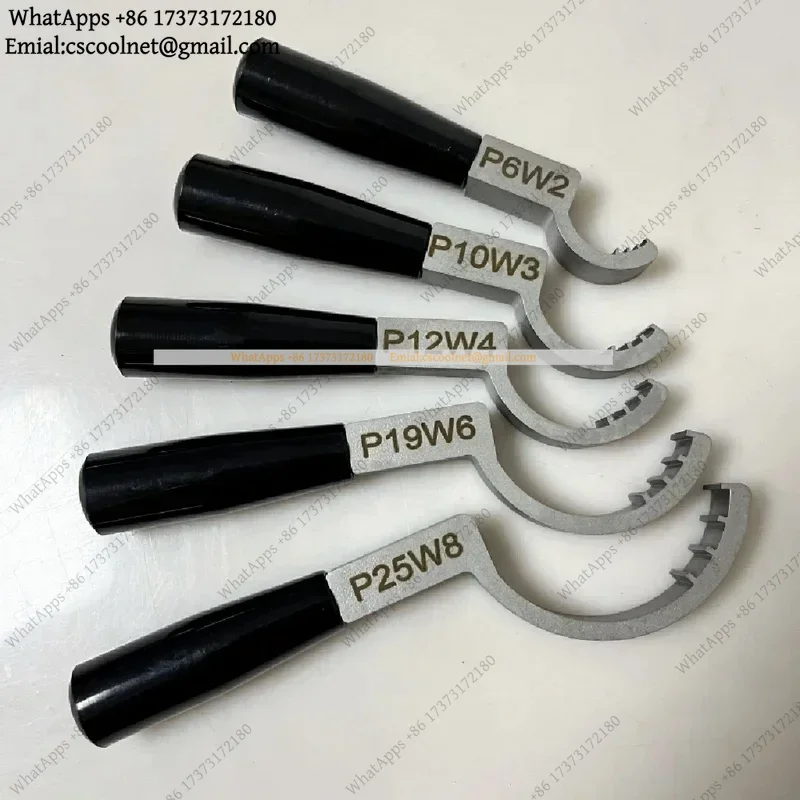 k3 Stainless Steel Crescent Wrench | Bead Inlet Flare Wrench for PFA Fittings, Metal Hand Tool