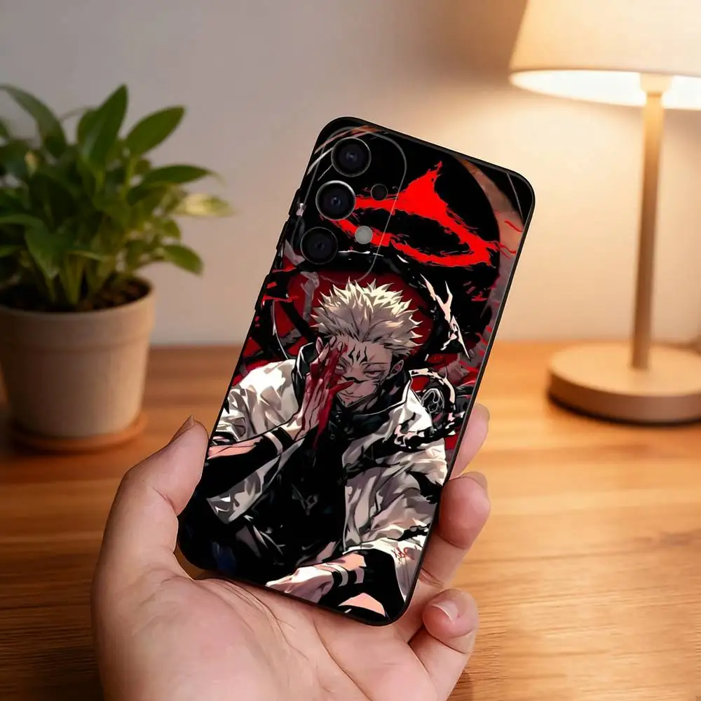 R-Ryomen Anime S-Sukuna Phone Case For Samsung S25,S24,S21,S22,S23,S30,Ultra,S20,Plus,Fe,Lite,5G Black Cover 3