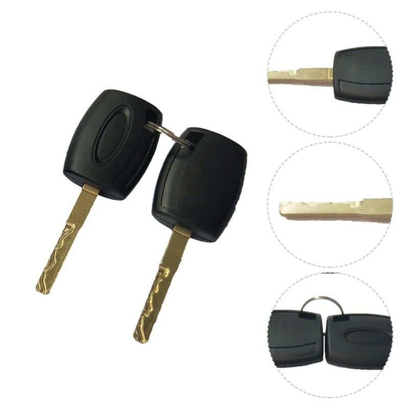 2 Pcs Ignition Barrel Lock Ignition Switch With 4 Keys Kits For Ford Transit Custom Transit MK8 1926227