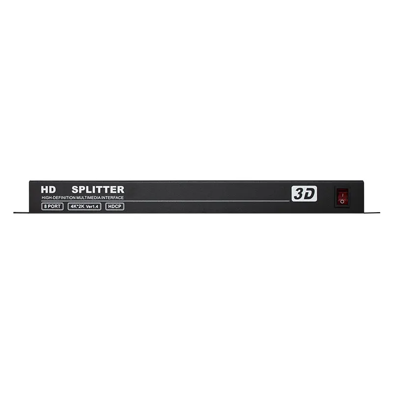AMS-H1S8 1x8 HD Splitter 1 in 8 out Port with 3840x2000 UHD Resolution and 30M Range for Multi-Device Compatibility