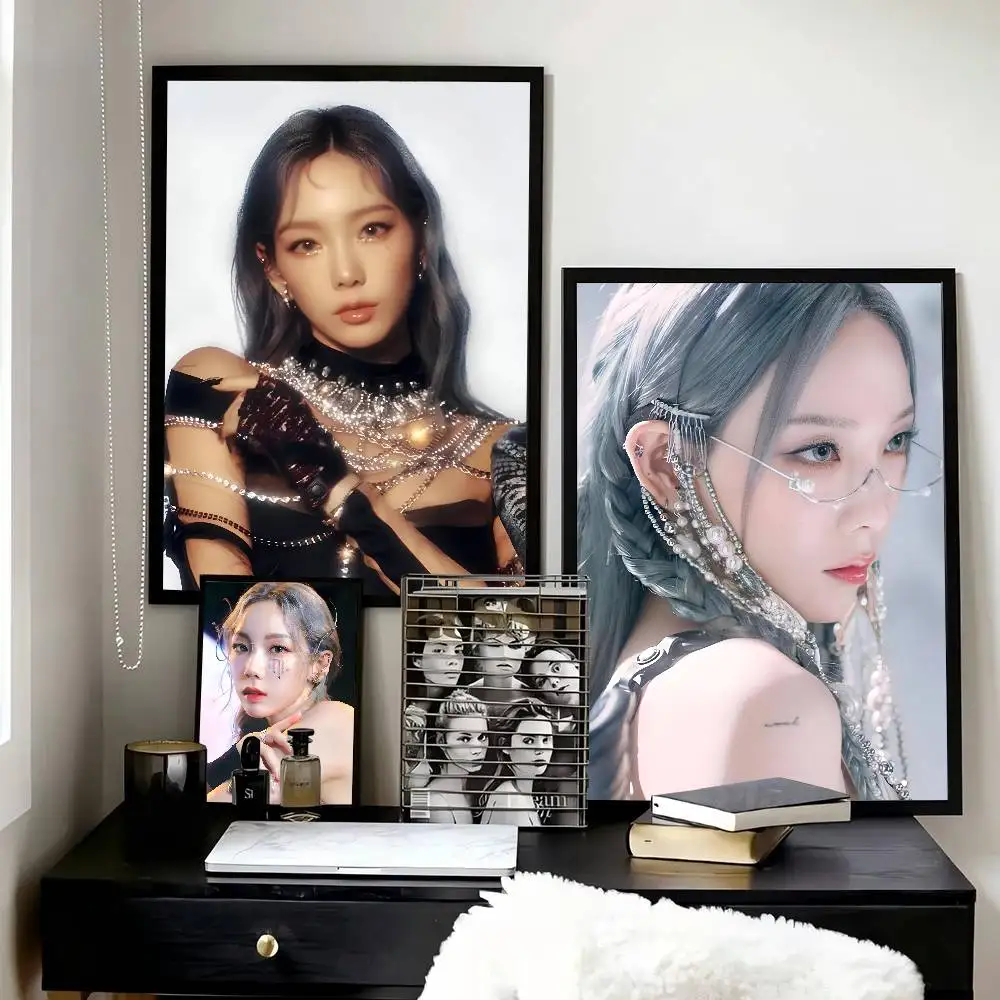 Taeyeon KPOP Girls Generation  Posters High Quality Self-adhesive Wall Art Decorations Color Prints Sticky