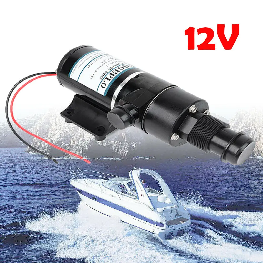 

12V MP4500 Self Priming RV Macerator Pump Waste/Toilet/Sewerage/Water/Boat 304 Stainless Steel Double Blades Design PA66 9.5A