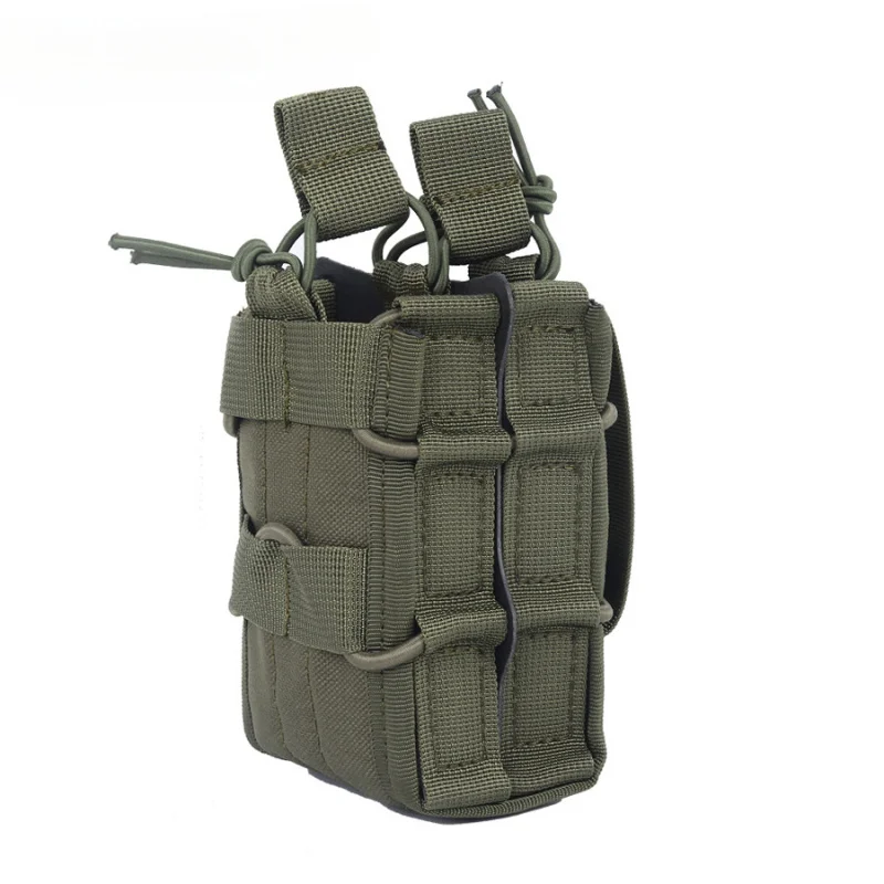 Hunting Accessories Tactical Elastic Double Pocket Waist Hanging Multi-Purpose Tool Storage Bag Training Kit Pouch for M4 M14