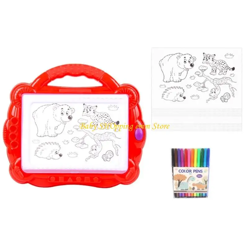 23GD Trẻ động Phác thảo bảng sáng lên Bảng vẽ cho trẻ mới biết đi phát triển kỹ năng chơi tô màu Sáng tạo