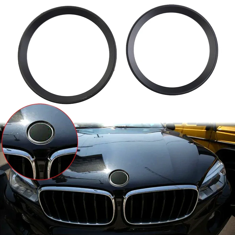 Practical Quality Logo Surrounding Ring For BMW 3 4 Series Front Rear Car E36 E46 E90 F31 Metallic 82 Mm & 74 Mm