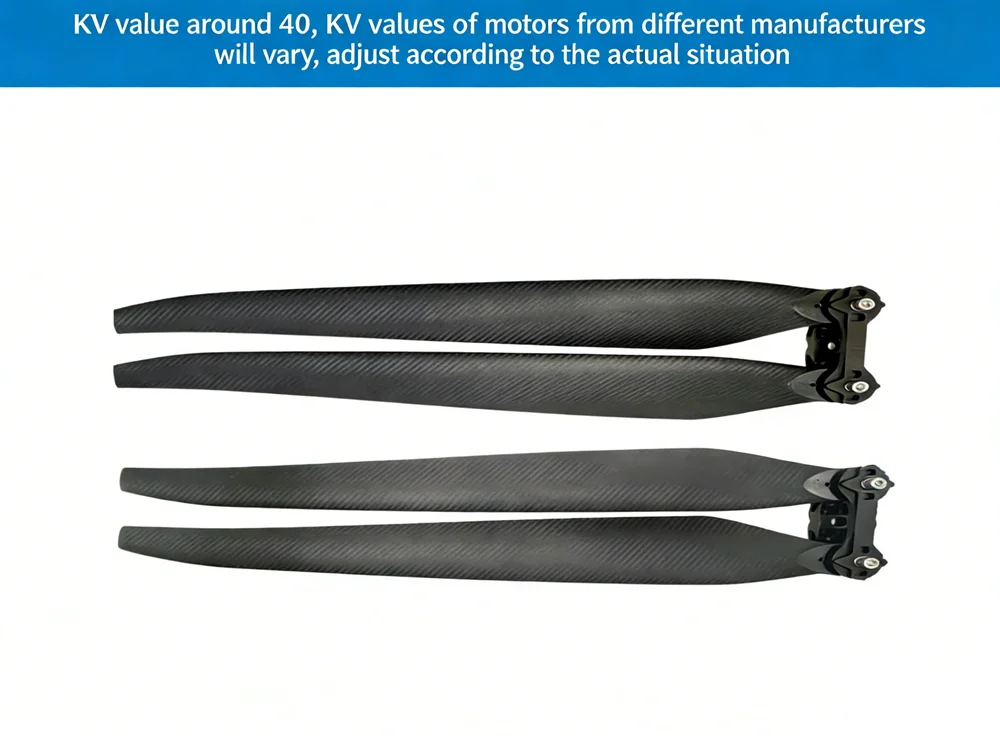 FPV 55200 Folding propeller 55 inch carbon fiber material high performance high speed propeller motor  black compatible