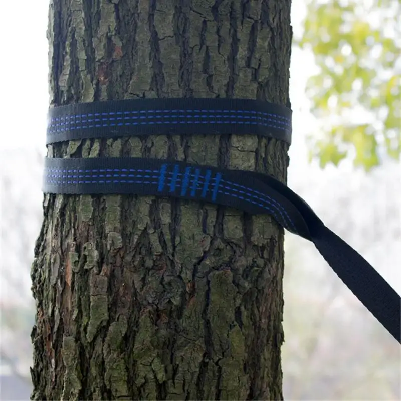 Set Hammock Strap Hanging Belt Super Strong Bind Daisy Chain Rope Tree Rope w/ Buckle for Tent Hammock 200*2.5cm