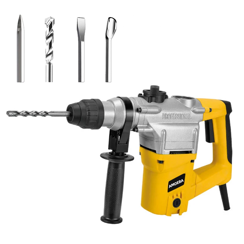 THREE Functions -Electric Pick- Breaker Hammer-Demolition Drill Industrial Grade Power Tools