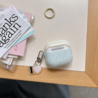 Pink Beige Collision North Star Pattern Cute Small House Pendant Earphone Case Cover for AirPods 1 or 2 3 4 Pro 2 earphone cover