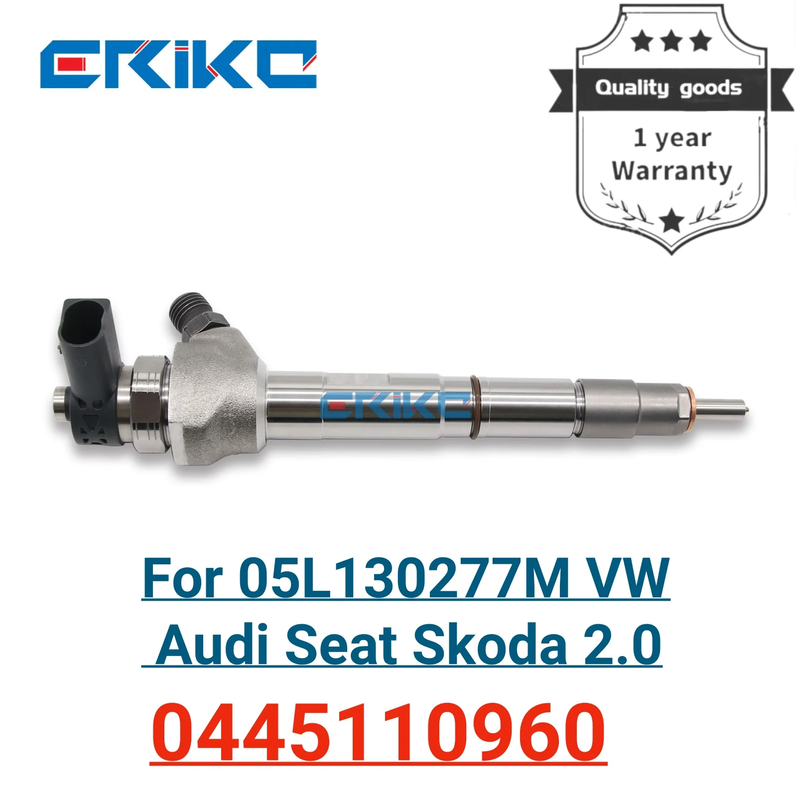 0445110960 Fuel Injector Diesel 0 445 110 960 Common Rail Injector 0445 110 960 for 05L130277M VW Audi Seat Skoda 2.0