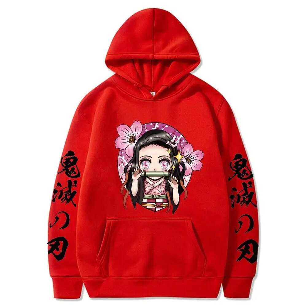 Demon Slayer Kamado Nezuko Hoodies Sweatshirts Anime Men Women Unisex Pullovers