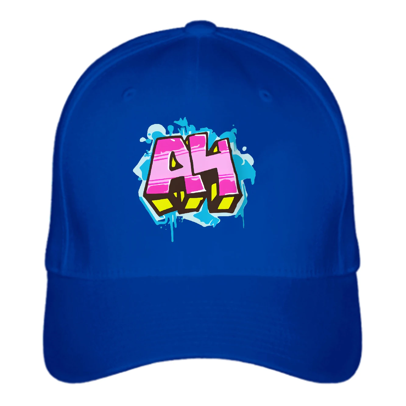 Vlad-gorra de béisbol con estampado de Logo A4 para niños, gorro de cinco piezas con pico reforzado, estilo grafiti, color amarillo, A4