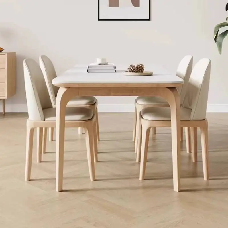 

Unique Design Decor Dining Table White Decorations Space Saving Dining Table Wood Modern Nordic Tavolino Da Salotto Furniture